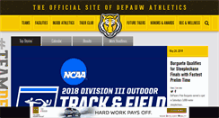 Desktop Screenshot of depauwtigers.com